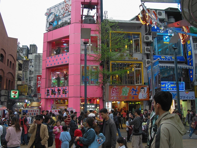 Building in a Important Shopping Area in Taipei 