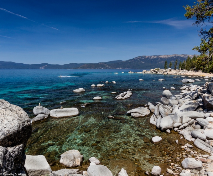 Hidden Harbor, Lake Tahoe State Park, Nevada Used Polarized Filter August 18, 2015