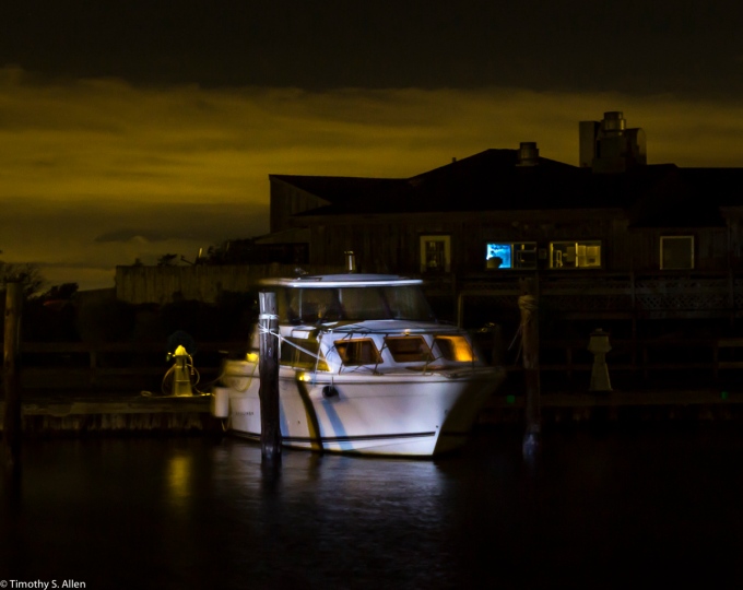 Jim and Diane's Boat Photographed at Watch Hill Marina, Fire Island National Seashore, NY, USA September 13, 2015 Much thanks to Jim for helping with the lighting of his boat The Gracious Lady II. 