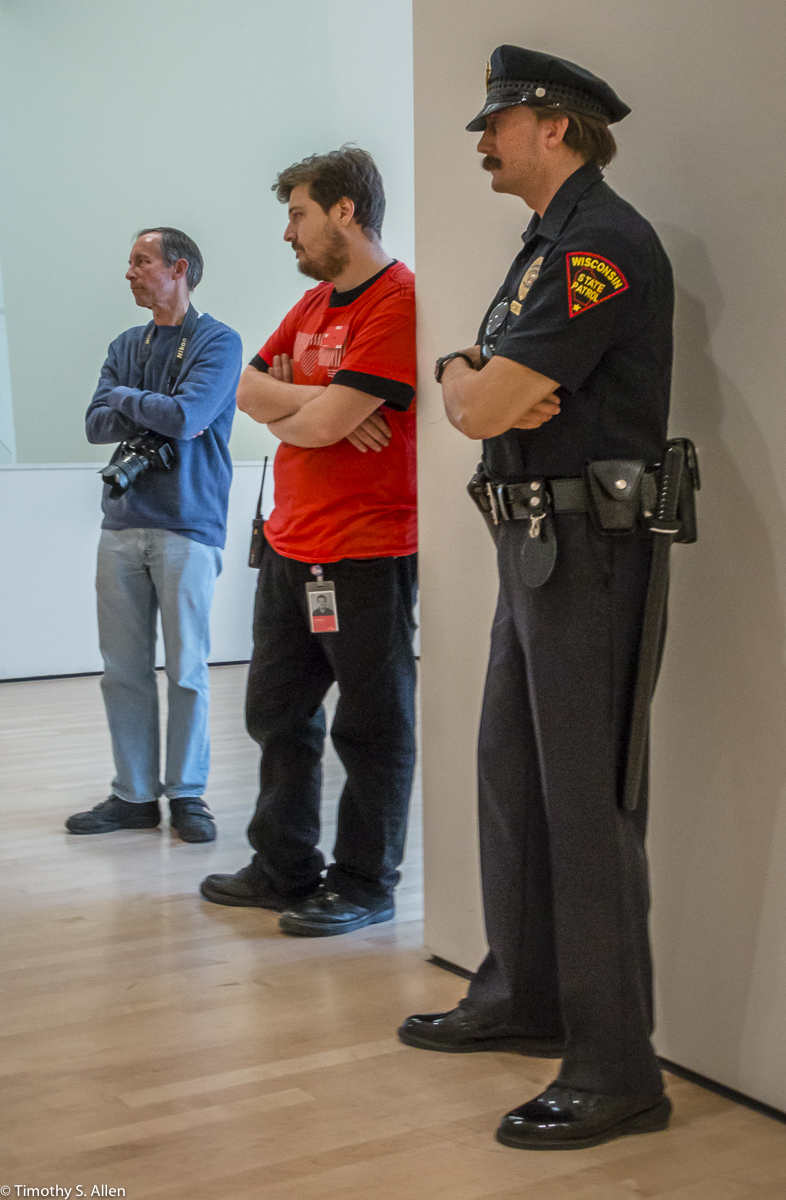 Policeman by Duane Hansen in the San Francisco Museum of Modern Art San Francisco, CA, U.S.A. October 7, 2016
