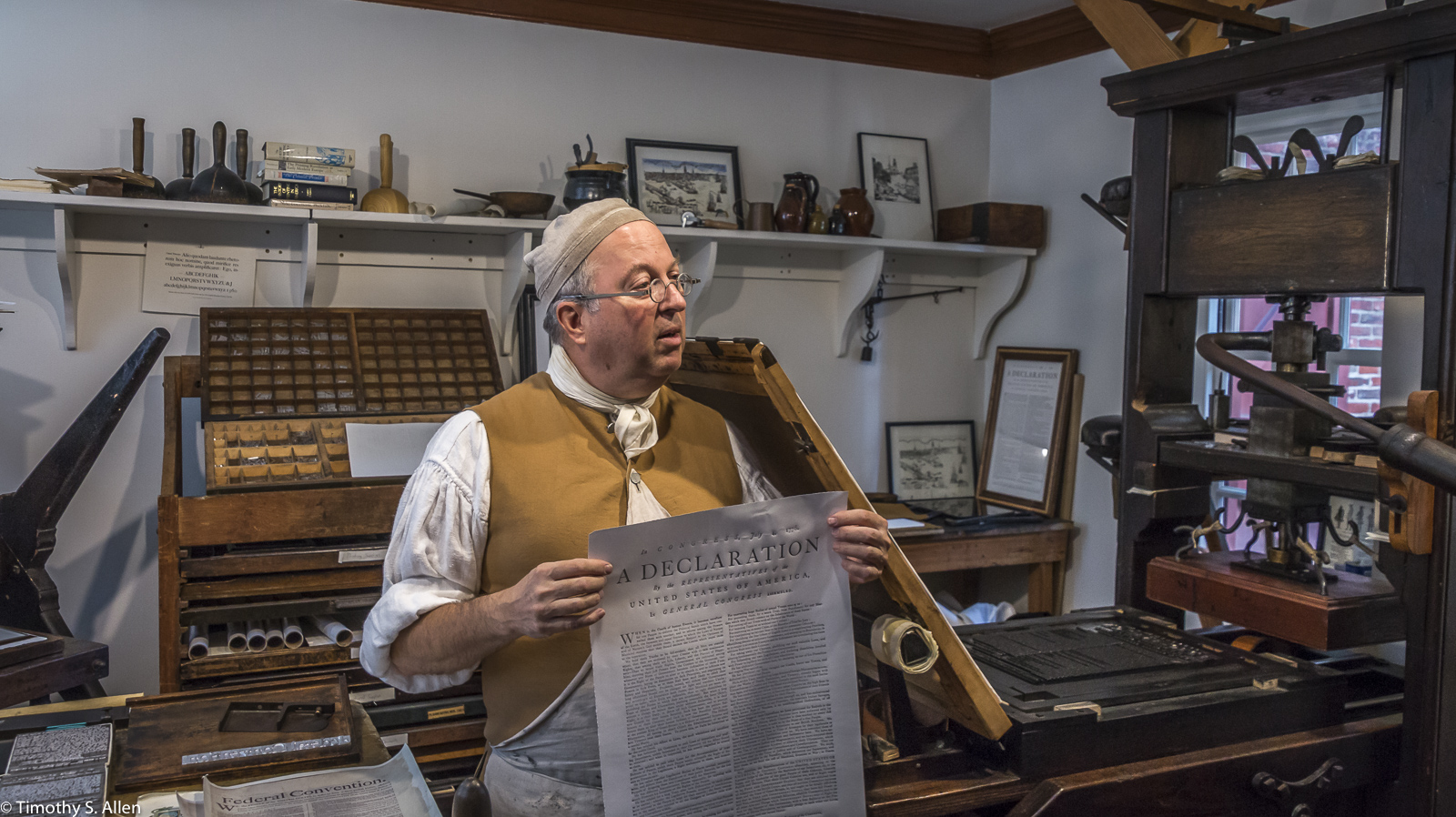Gary Gregory, Master Printer/Executive Director The Printing Office of Edes & Gill Celebrating Constitution Day at the Old North Church Boston, MA, U.S.A. September 17, 2017 http://bostongazette.org/