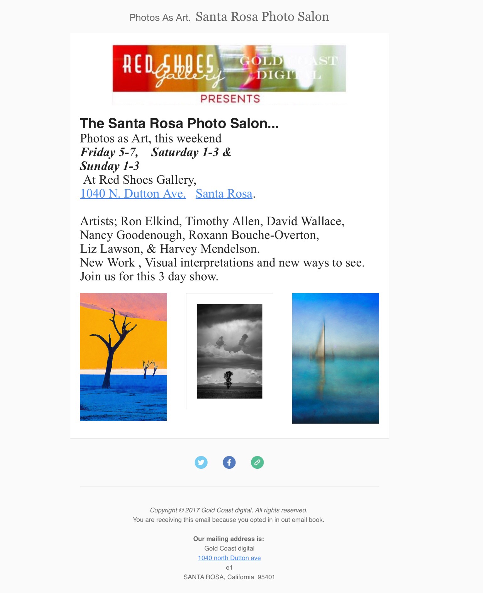 I'm in this group exhibition that opens Friday December 1 from 5-7 pm at the Red Shoes Gallery in Santa Rosa, CA. You can also see the exhibition on Saturday and Sunday from 1 - 3 pm. I have 6 photographs from my Eastern Sierras series with an emphasis on fall colors. They are all on metal and under $99 dollars each. I hope to see you there.